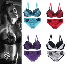 Womens Lace Push UP Padded Bra