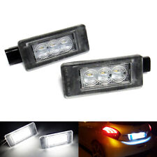 2x LED Licence Number Plate Light Fit For Peugeot 208 2008 308 508 SW 3008 5008