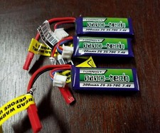 3 TURNIGY  NANO TECH 300mAh 2S