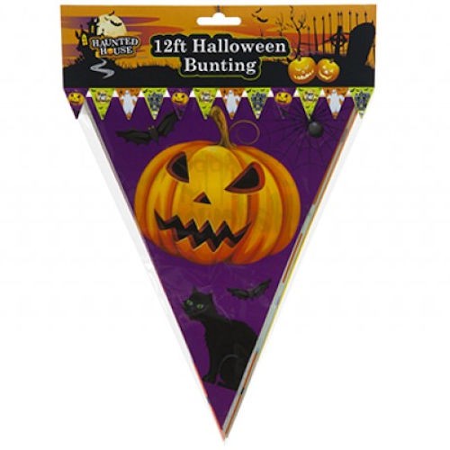 Halloween bunting 12ft - halloween,