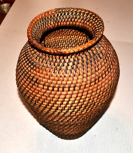 Vintage wicker rattan - wicker, woven