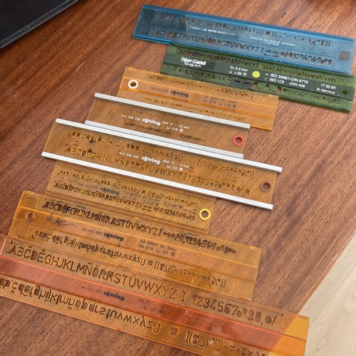 Old rotring staedler - staedler, lettering