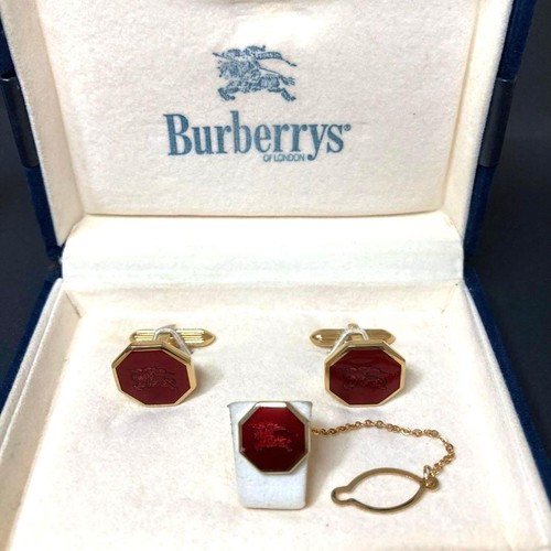 Burberry cufflinks and tie - burberry,