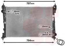 RADIATOR ENGINE COOLING FITS