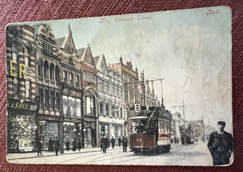Antique postcard hull - antique,