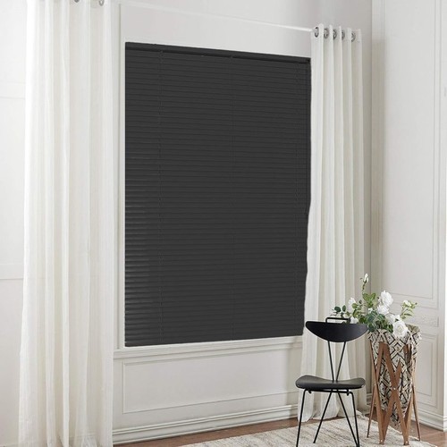 Black aluminum venetian - aluminum, blind