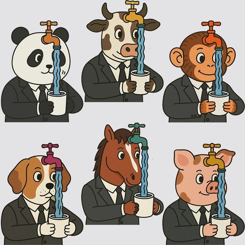 Parody serie stickers vinyl - stickers,