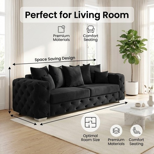 Seater sofa set - 3+2, velvet