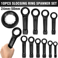 10PC SLOGGING RING SPANNER SET 24mm to 50mm