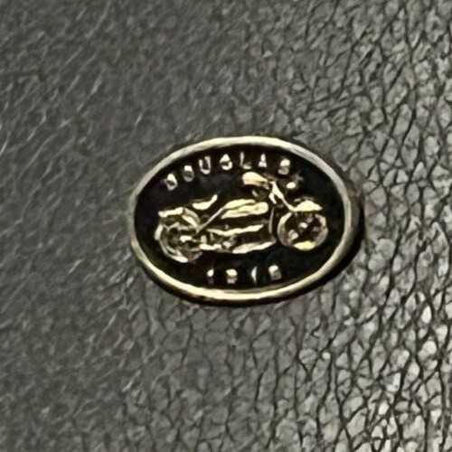 Motorcycle pin badge douglas - badge,
