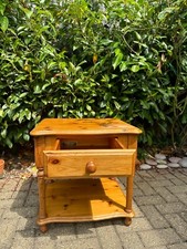 Pine Side Table with Drawer