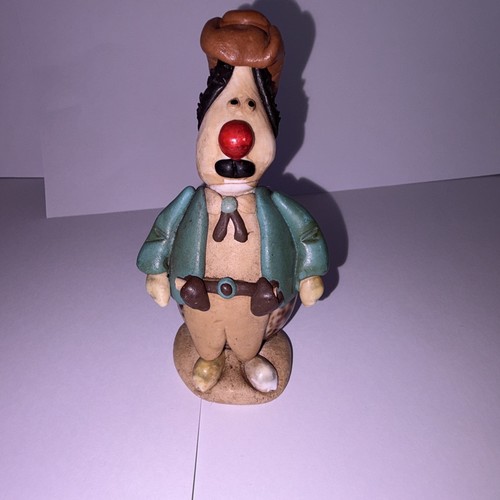 Shell cowboy ceramic figurine - shell,