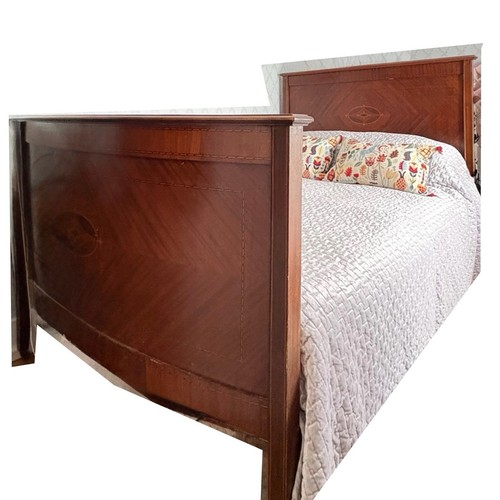 Antique double brown wooden - brown,