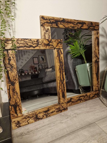 Handmade wooden mirror - handmade,