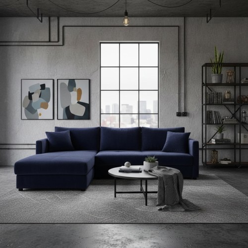 Orea shaped corner sofa bed - l-shaped,