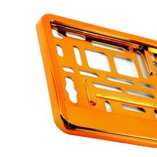 2 X ORANGE GLOSS CHROME Car