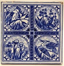 Antique Minton Tile Aesthetic Movement Designed by John Windsor Bradburn C1880