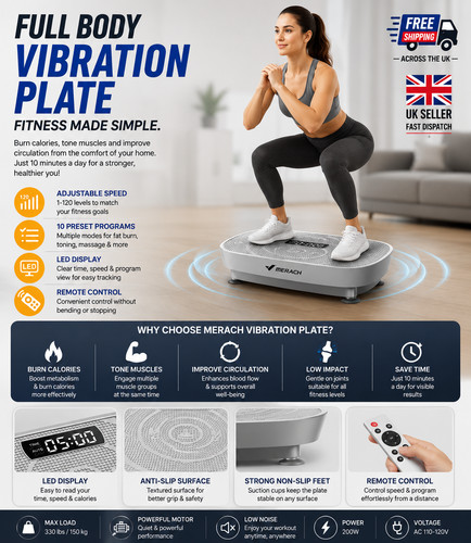 Merach vibration plate quiet - merach,