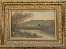 Antique 19th C Original oil