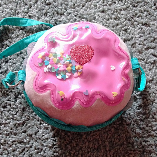 Girls pink green - pink, cupcake
