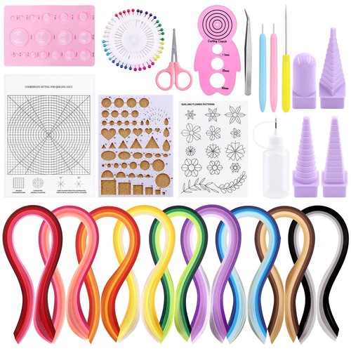 64pcs quilling kits colors - kits,, 45