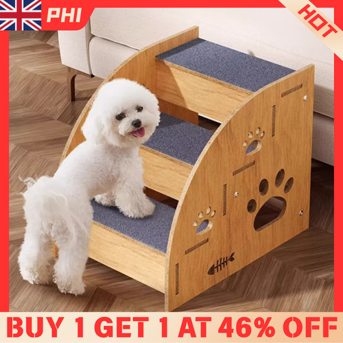 Pet ramp wooden dog steps - ramp,