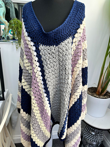 Women crochet striped - crochet,