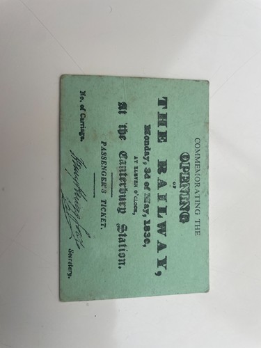 Memorabilia train ticket - , from