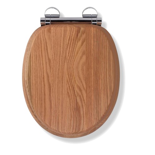 Flexible wooden toilet seat - wooden,