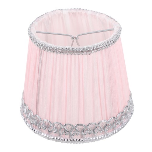 Pleated lamp shades - shades, pink