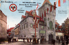 Postcard Alt Nurnberg Panama-Pacific International Exposition San Francisco CA