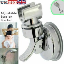 Adjustable Bracket Suction Shower Head Handset Holder Kit Bathroom Wall Mount UK