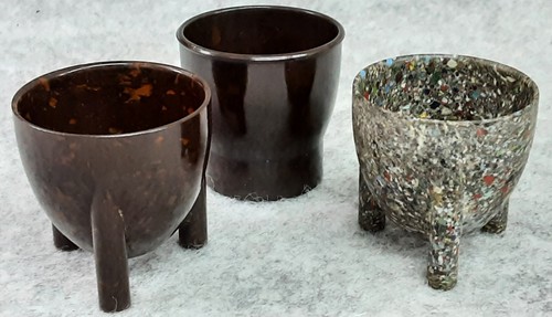Egg cups bakelite plastic - cups, 3
