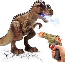 Dinosaur Toys Remote Control T-Rex RC Walking Dinosaur Toys and Submachine Gun