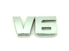 Genuine New HYUNDAI V6 BOOT OR WING BADGE Emblem Santa Fe Sonata Tucson Trajet 
