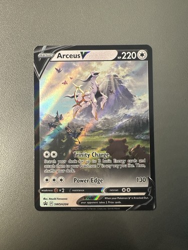 Pokemon arceus swsh204 promo - v,
