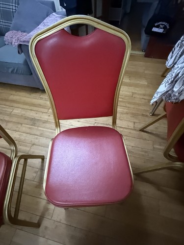Stacking red banquet - banquet, chairs