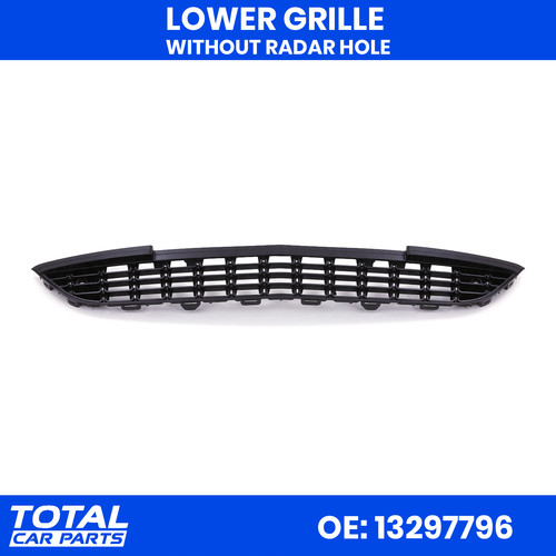 Lower radiator grille - lower, w/o