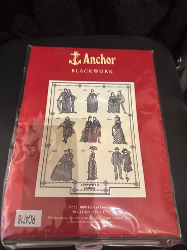 Anchor blackwork pre - blackwork,
