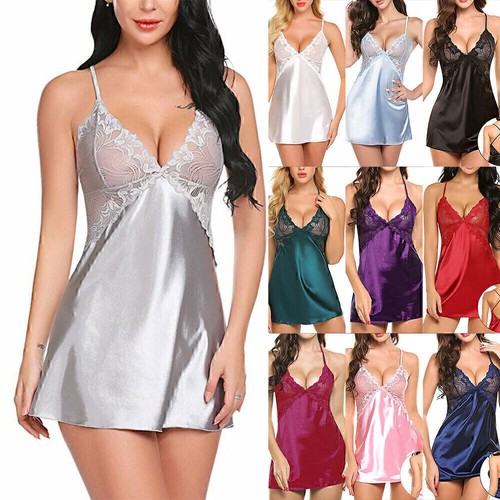 Womens sexy lace satin - womens, silk