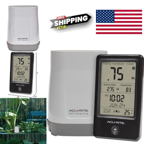 Wireless rain gauge with - wireless,