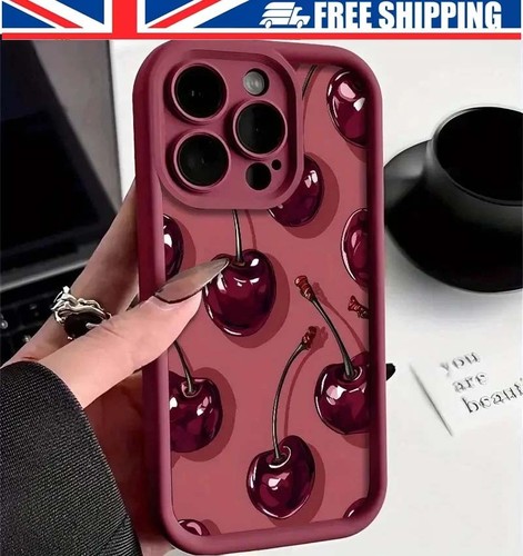 Burgundy cherry phone case - case, for