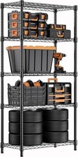 Wire Rack Storage Shelving Utility Steel Organizer Home Kitchen Office 5-Tiers