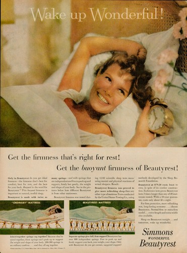 1957 simmons beautyrest - simmons,