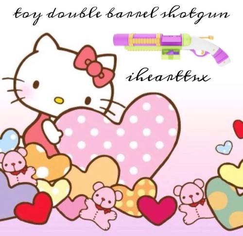 Toy double barrel shotgun - toy,