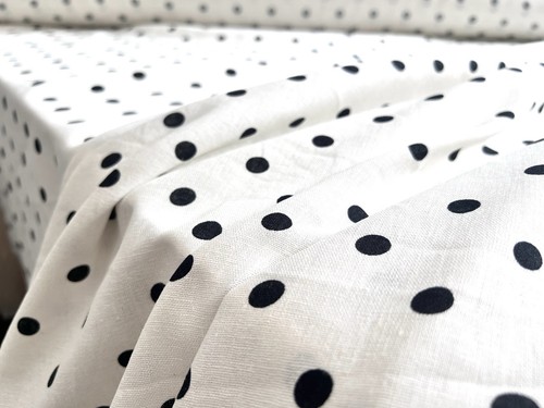 Linen polka dot fabric - polka, 1.5