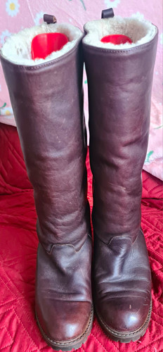 Ladies brown leather sheepskin - ladies,