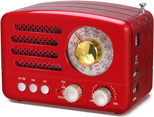 160 retro portable radio am - j-160,