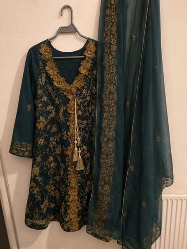 Dark green heavy embroidered - dark,