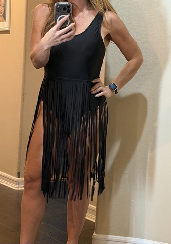 New shein black tassel fringe - new,